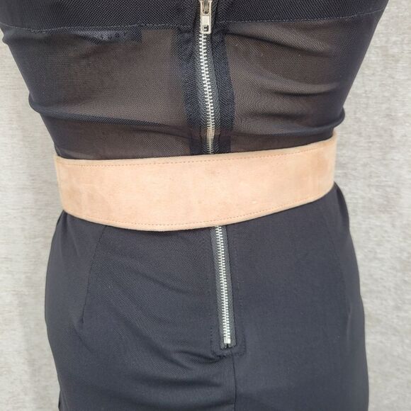 Donna Karan Vintage Oversized Tan Suede Waist Belt Asymetrical display picture 2